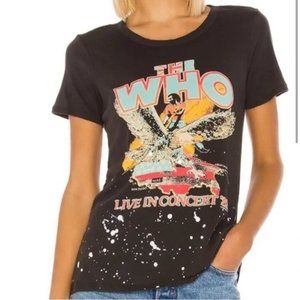 Chaser The Who Distressed '82 Concert Tour T-Shirt Black